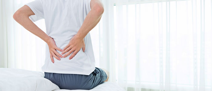 man with back pain